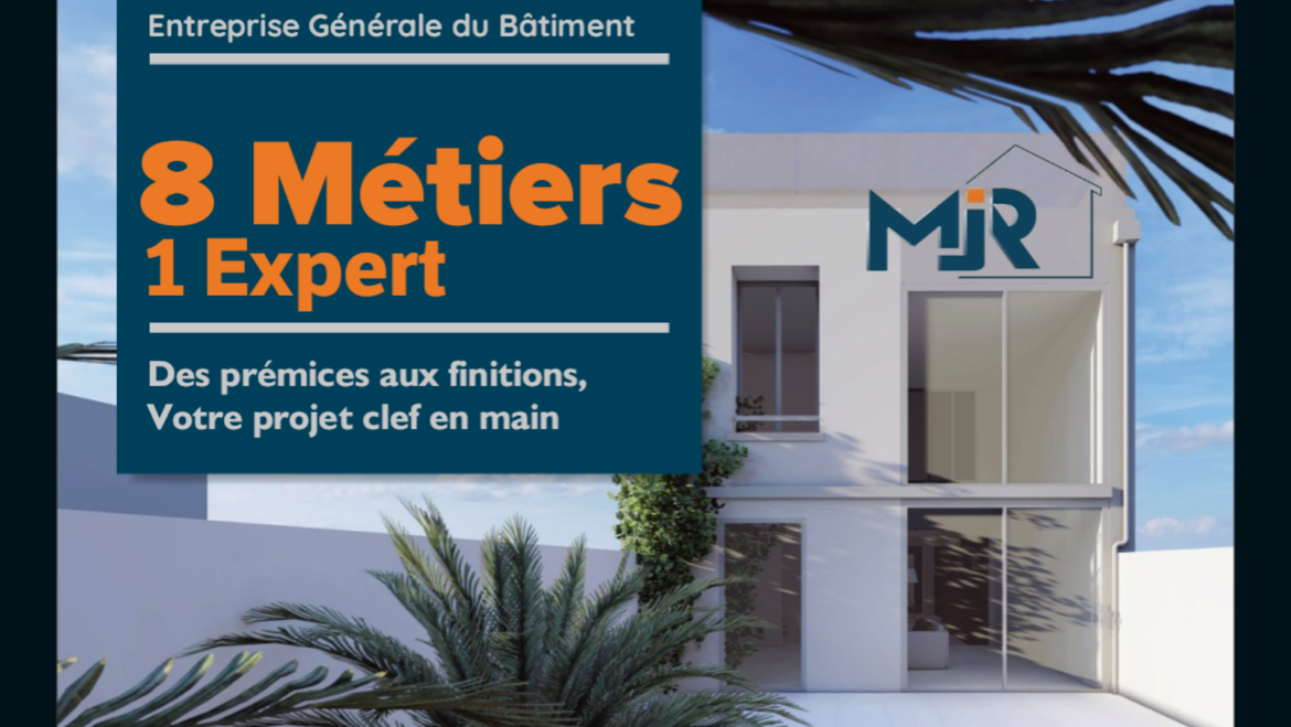 Logo de MJR - Maîtrise Justesse & Rénovation - Travaux, Construction, La Rochelle Île de Ré - 8 Métiers, 1 Expert !